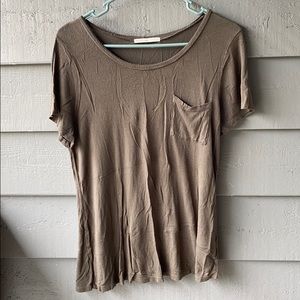 Women’s Basic Green Pocket Tee